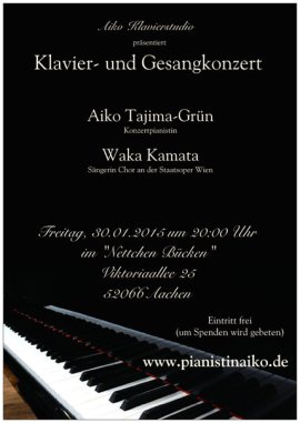 Klavier und Gesangkonzert 30.01.2015